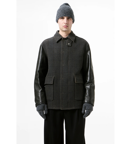 STILL JACKET BISHOP CHECK TEMPERED WOOL