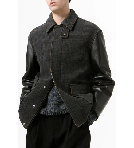 STILL JACKET BISHOP CHECK TEMPERED WOOL