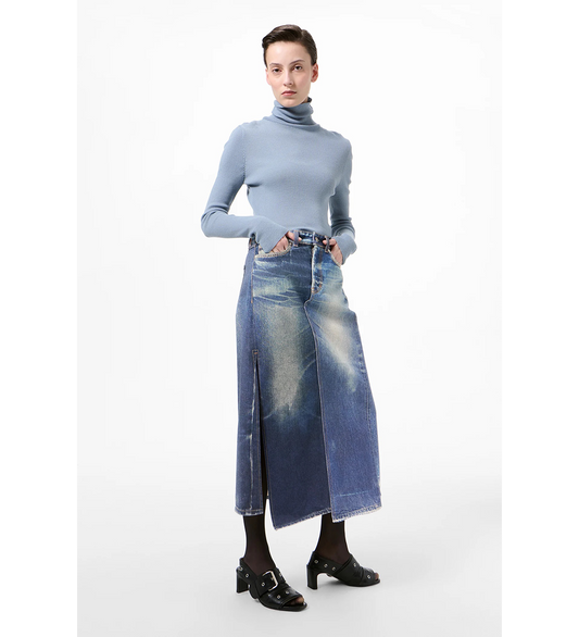 CRAFT SKIRT AZURE PRINT