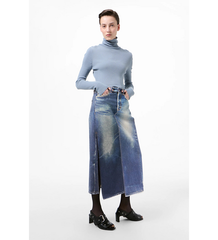 CRAFT SKIRT AZURE PRINT