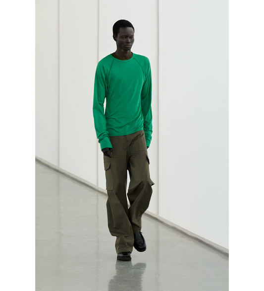 POLAR JERSEY RAGLAN EMERALD WOOL