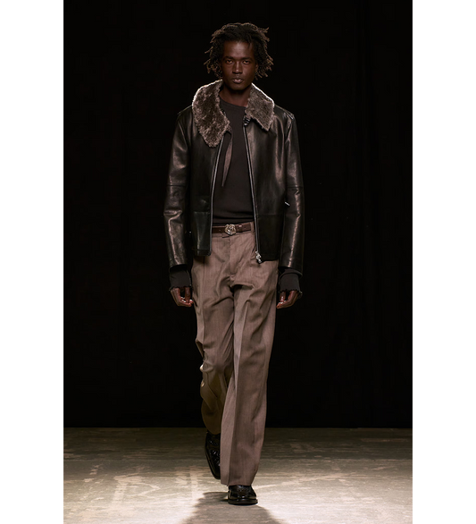 SLACK TROUSER PHASE STRIPE MOTION WOOLCOT