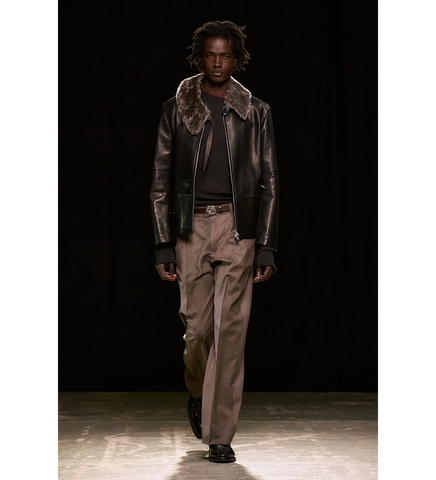 SLACK TROUSER PHASE STRIPE MOTION WOOLCOT