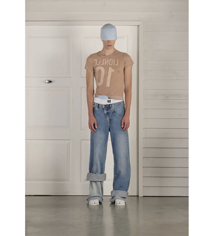 MULTI LAYER JEANS LIGHT WASH