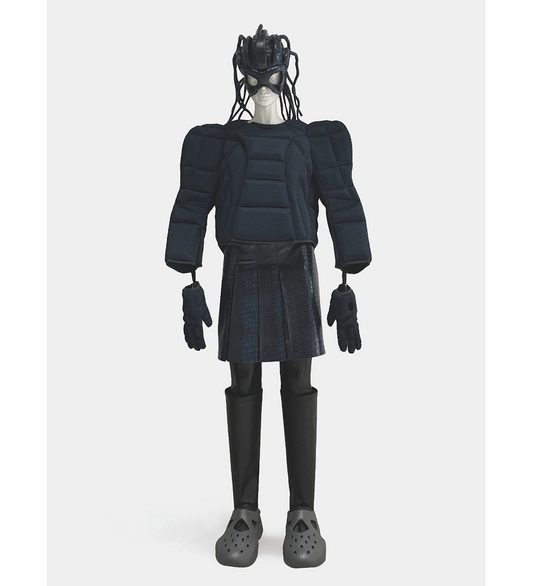 PLEATED SKIRT BLUE