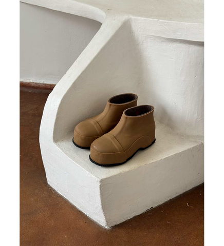 LOW RUBBER BOOT GUM BROWN