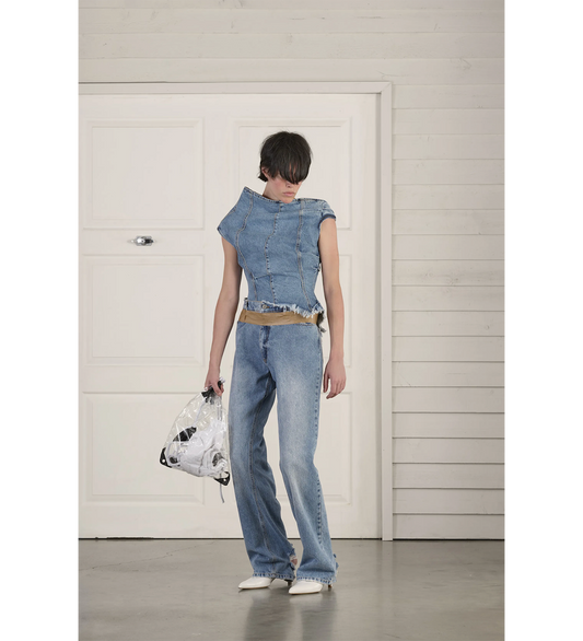 DENIM TOP LIGHT WASH