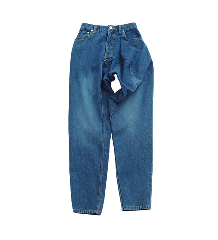 DISTORTED DENIM PANTS BLUE