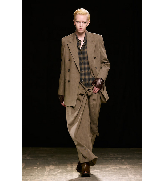 TWISTED SHIRT DRESS YUKON CHECK WOOLTON