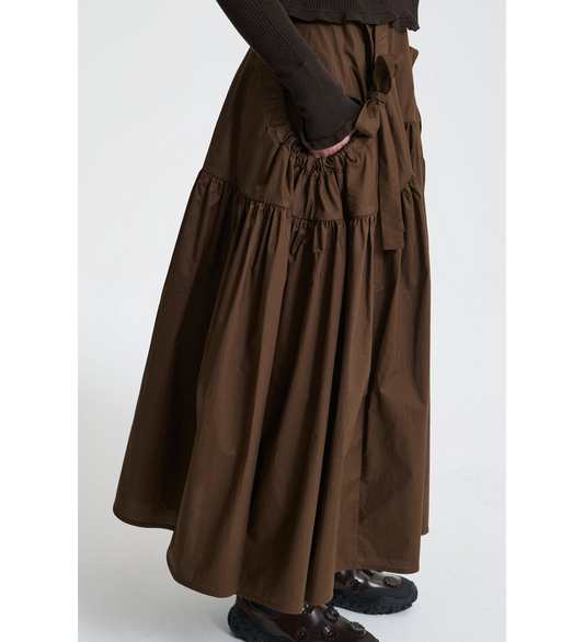 JUSTICE SKIRT BROWN
