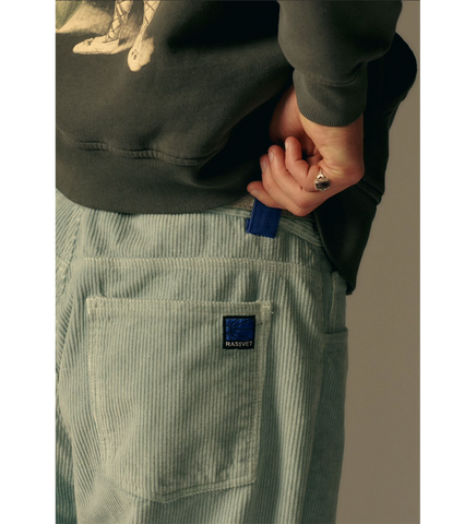 CORDUROY PANTS LIGHT BLUE