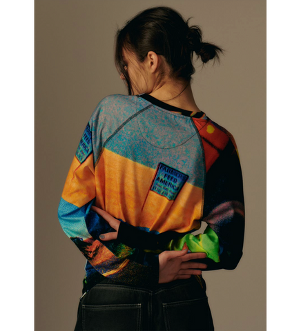 COLLAGE LS TEE PRINT