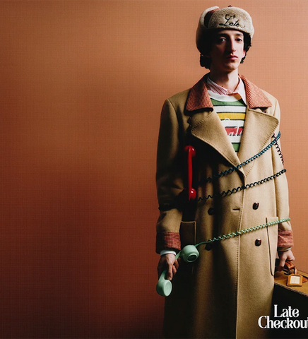 SCRIPT WAFFLE L/S TEE MULTICOLOUR