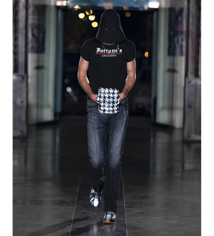 PLEATED JEANS BLACK