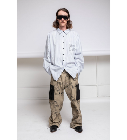 NOT LOST SHIRT WHITE STRIPE