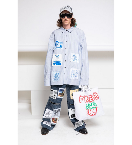 CYBER FRESH TOTE BAG WHITE