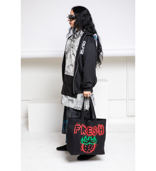 ZIP PATCH HOODIE BLACK