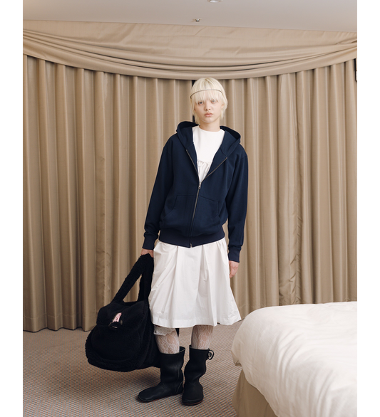 DOCKING PLATED COLLER ONE-PIECE NAVY/WHITE
