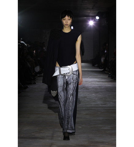 PAINTED WORKWEAR PANTS BLACK