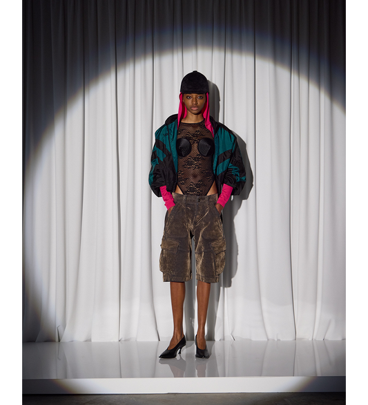 WINDBREAKER BLACK GREEN