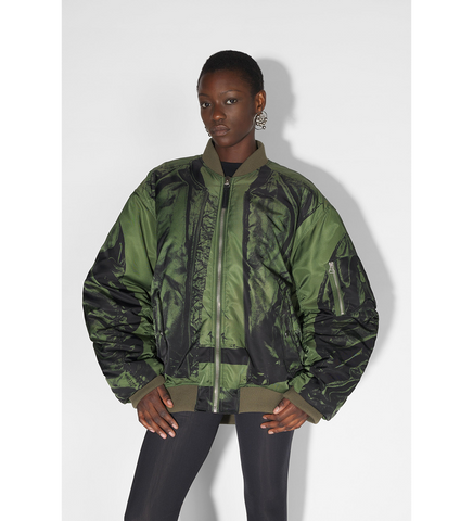 TROMPEL'OEIL BOMBER KHAKI/BLACK