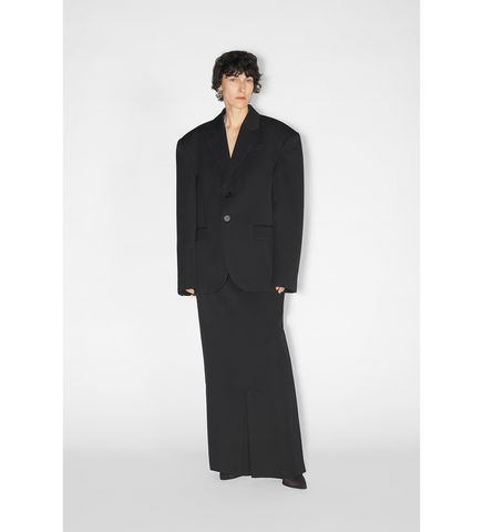 WOOL TAILORED JACKET WITH PRINTED LINING BODY MARINERE BLACK/WHITE
