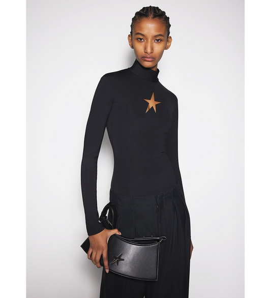 LONG SLEEVES STAR TOP BLACK