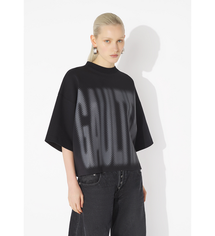 OVERSIZED TEE GAULTIER BLACK/DARK GREY