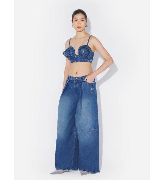 THE LOOSE DENIM JEANS VINTAGE BLUE