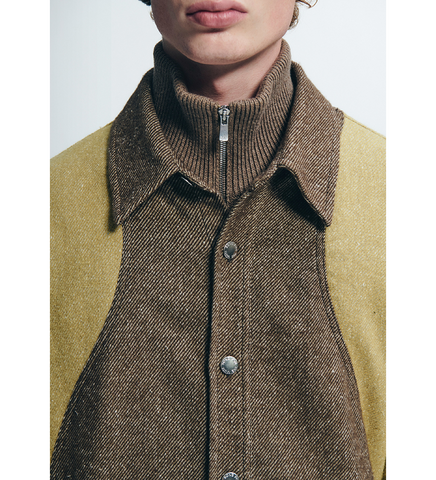 WIGGLE SHIRT JACKET BROWN