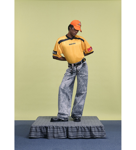 FOOTBALL TOP YELLOW GOLD