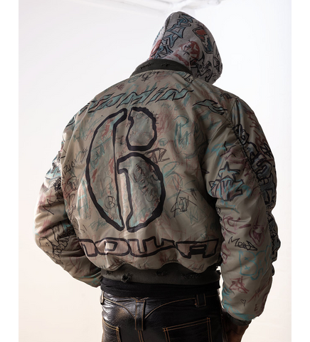 GRAFFITI BOMBER GREEN