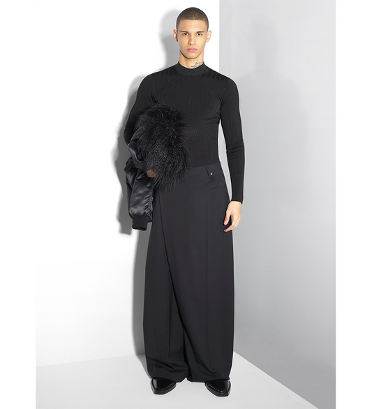 FASHION FLAP PANTS BLACK