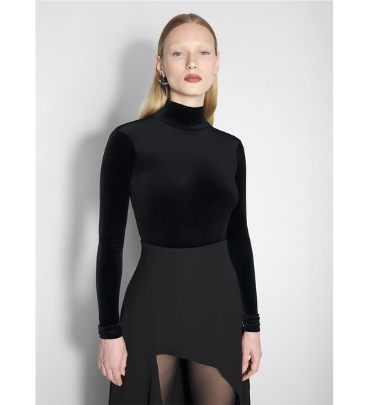 WRAPPED NECK BODY BLACK