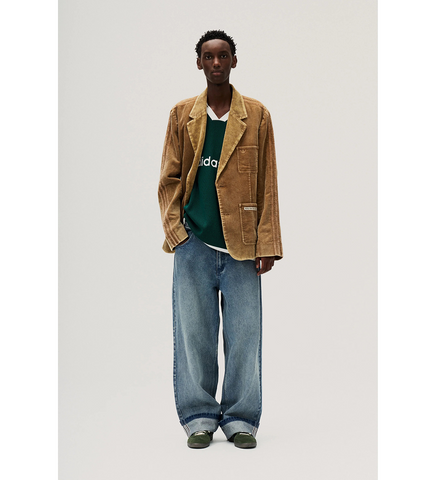 SONG FOR THE MUTE X ADIDAS 008 DENIM PANTS BLUE