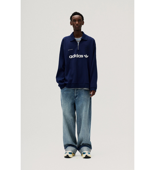 SONG FOR THE MUTE X ADIDAS 008 DENIM PANTS BLUE