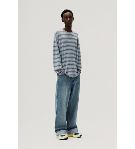SONG FOR THE MUTE X ADIDAS 008 DENIM PANTS BLUE