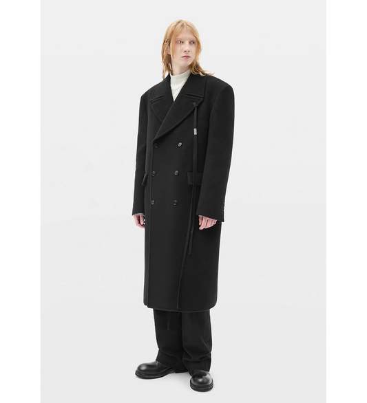 JAKE DOUBLE BREASTED COAT BLACK