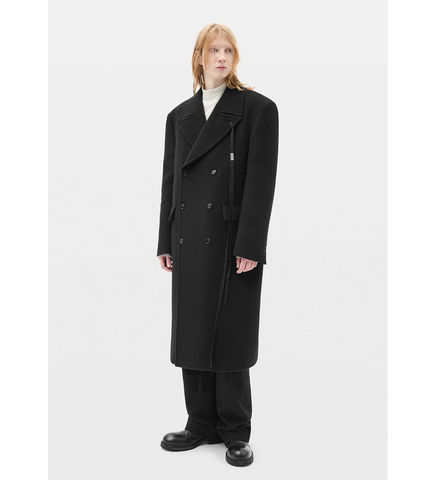 JAKE DOUBLE BREASTED COAT BLACK