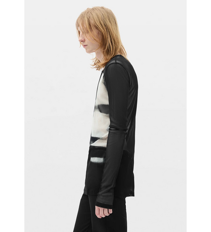 GREG LONGSLEEVES FADING PRTRAIT BLACK/GREY