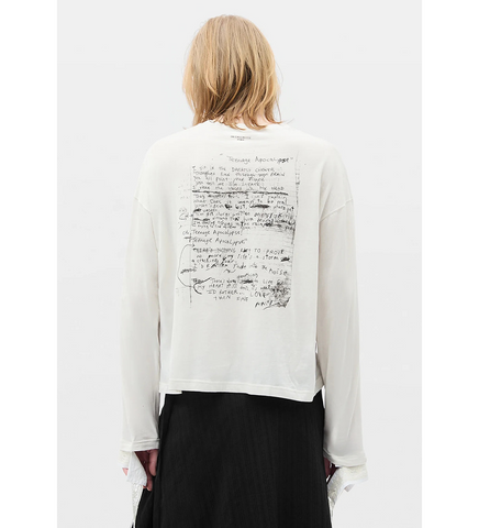 RELAX FIT BOXY T-SHIRT IVORY