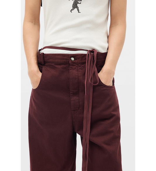 MICHAEL 5-POCKETS TROUSERS MAHOGANY