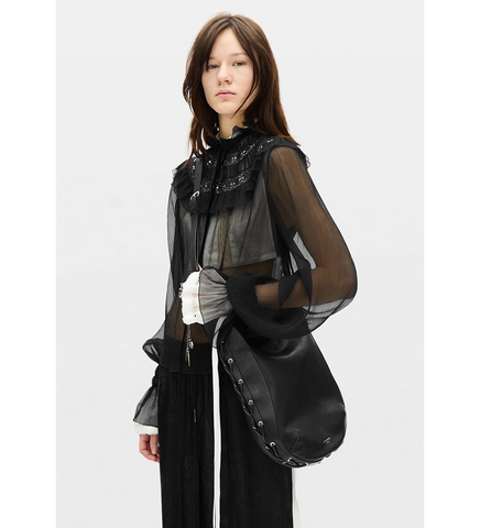 RAVDNA MEDIUM SHOULDER BAG BLACK