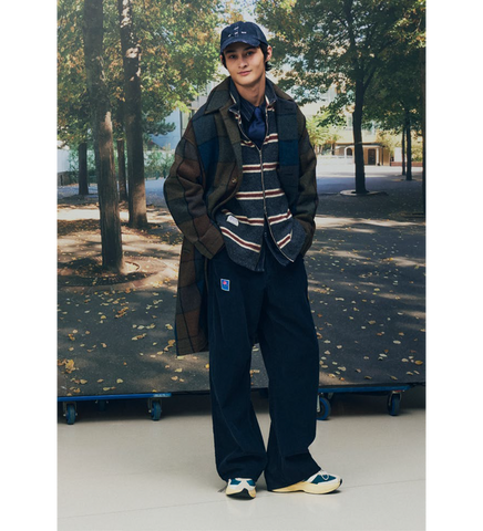 ZIP UP FUNNEL CARDIGAN NAVY
