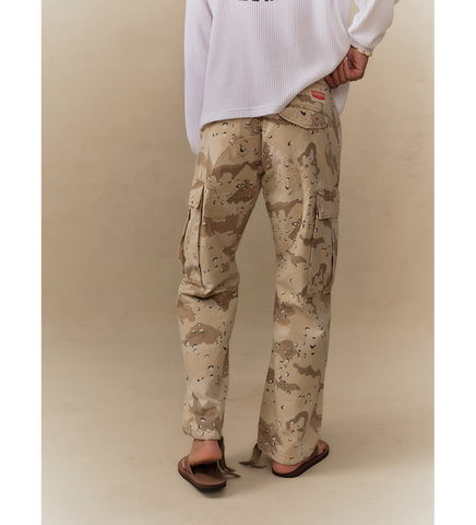 WIDE CARGO PANTS DESERT STROM CAMO