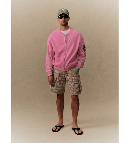 GECKO ZIP UP CREW FUSCHIA