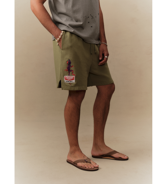 GECKO SWEATSHORTS CACTUS