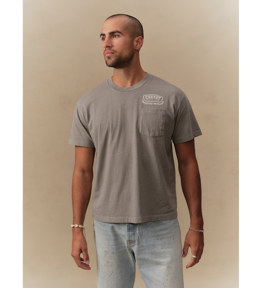 CAPE CANAVERAL CLASSIC POCKET T-SHIRT SMOKE