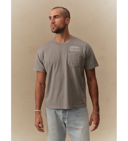 CAPE CANAVERAL CLASSIC POCKET T-SHIRT SMOKE