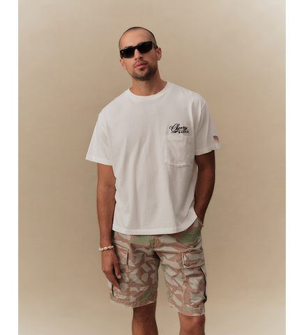 5 STAR BOXY POCKET T-SHIRT VINTAGE WHITE